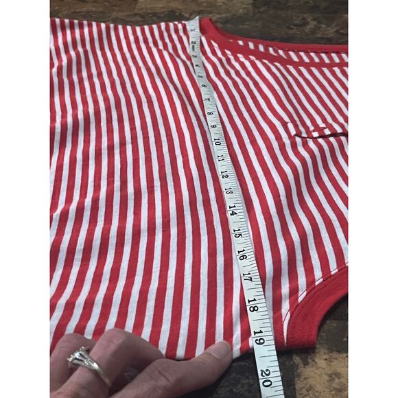 Time & True Striped Sleeveless Curve Hem Midi Dress - Picture 10 of 11